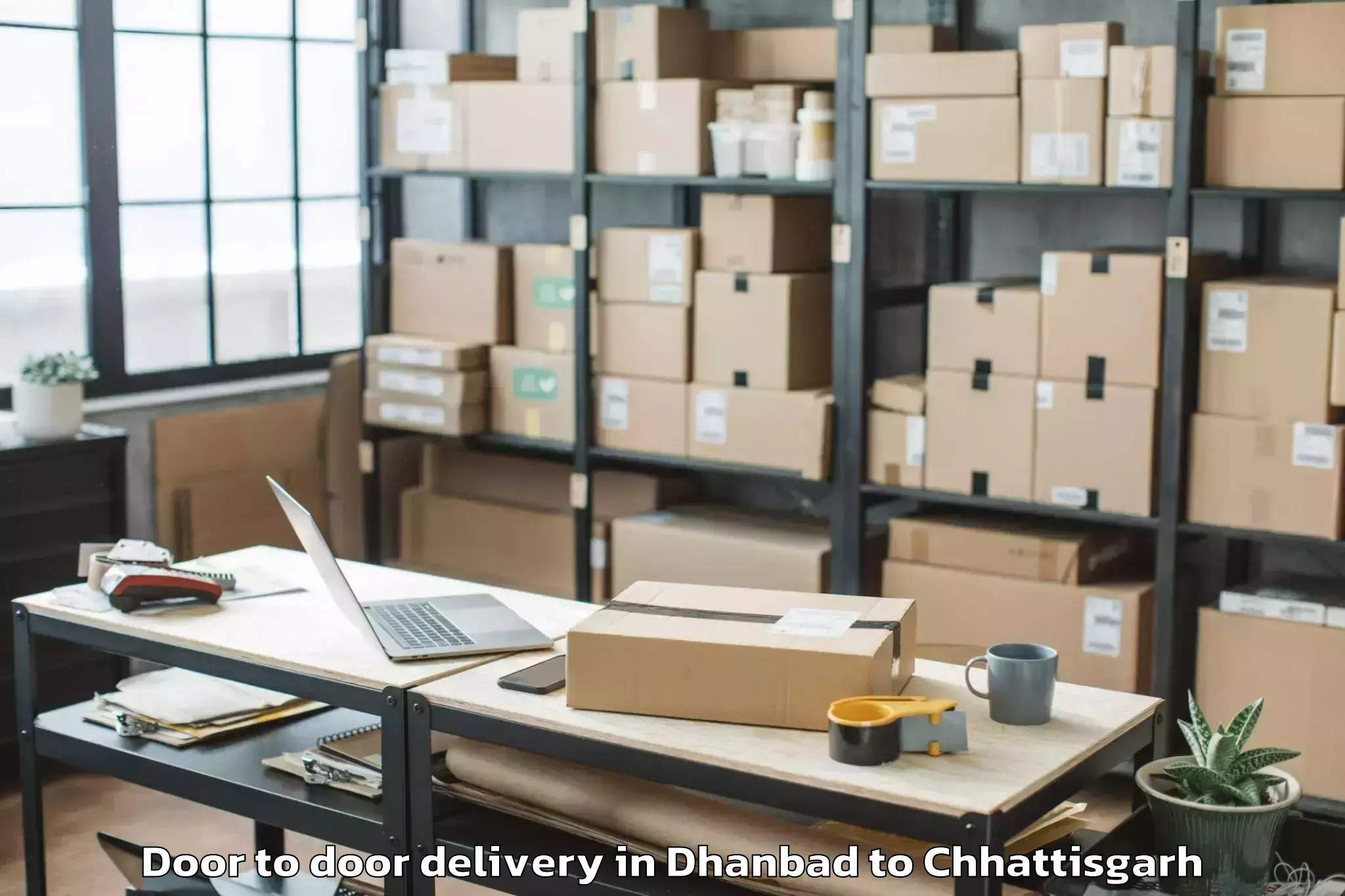 Leading Dhanbad to Balod Door To Door Delivery Provider